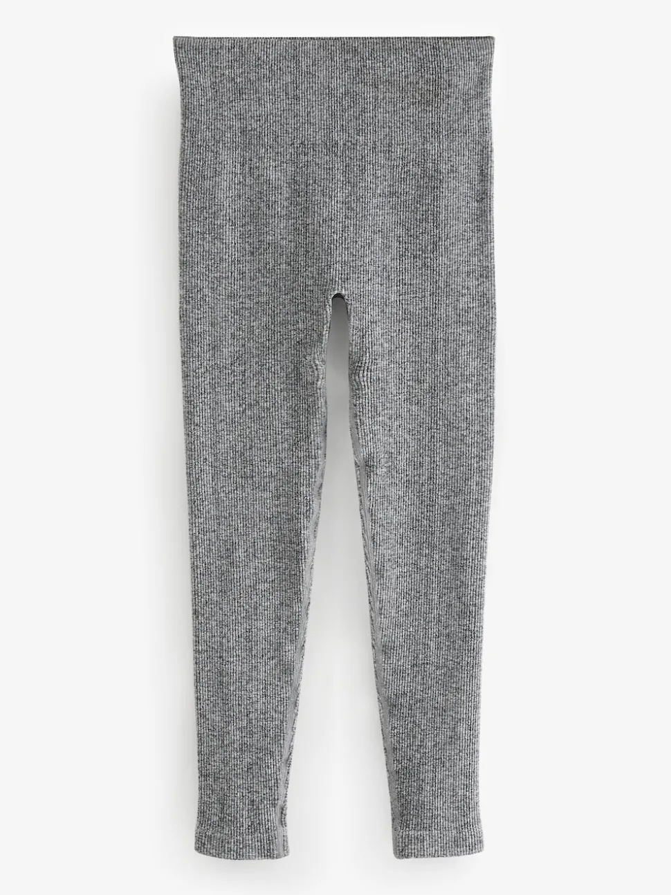 Grey Marl Ribbed Seamless High Waist Leggings