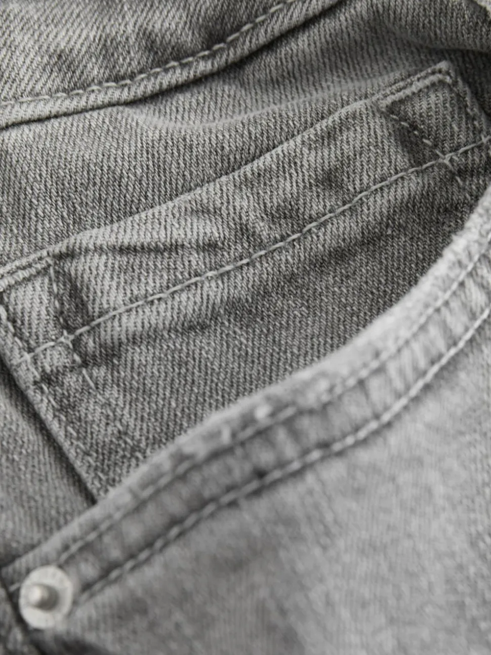 Grey Mid Rise Authentic Bootcut Jeans