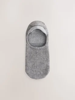 Grey Modal Invisible Socks 4 Pack