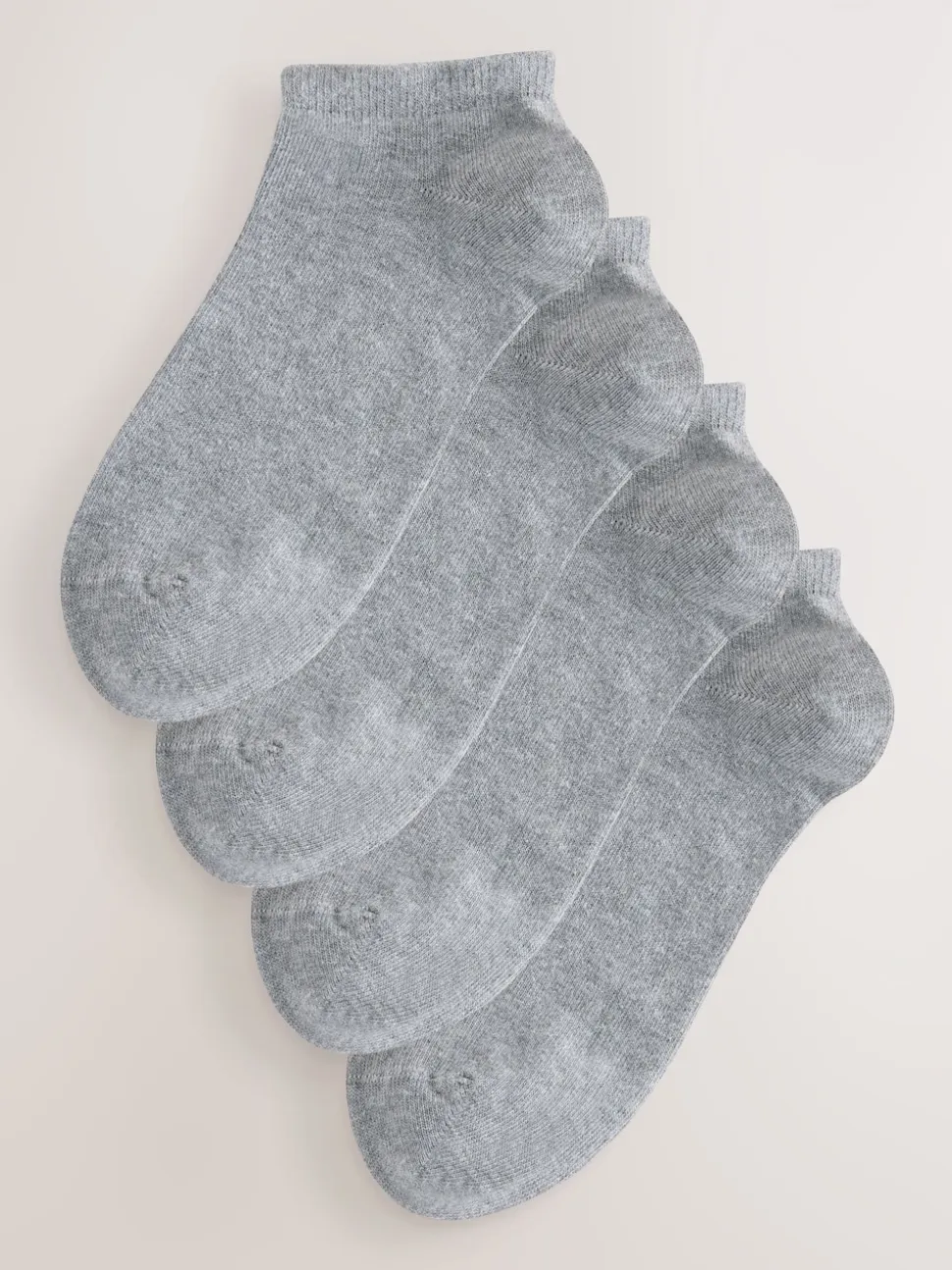 Grey Modal Trainer Socks 4 Pack