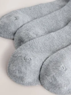 Grey Modal Trainer Socks 4 Pack
