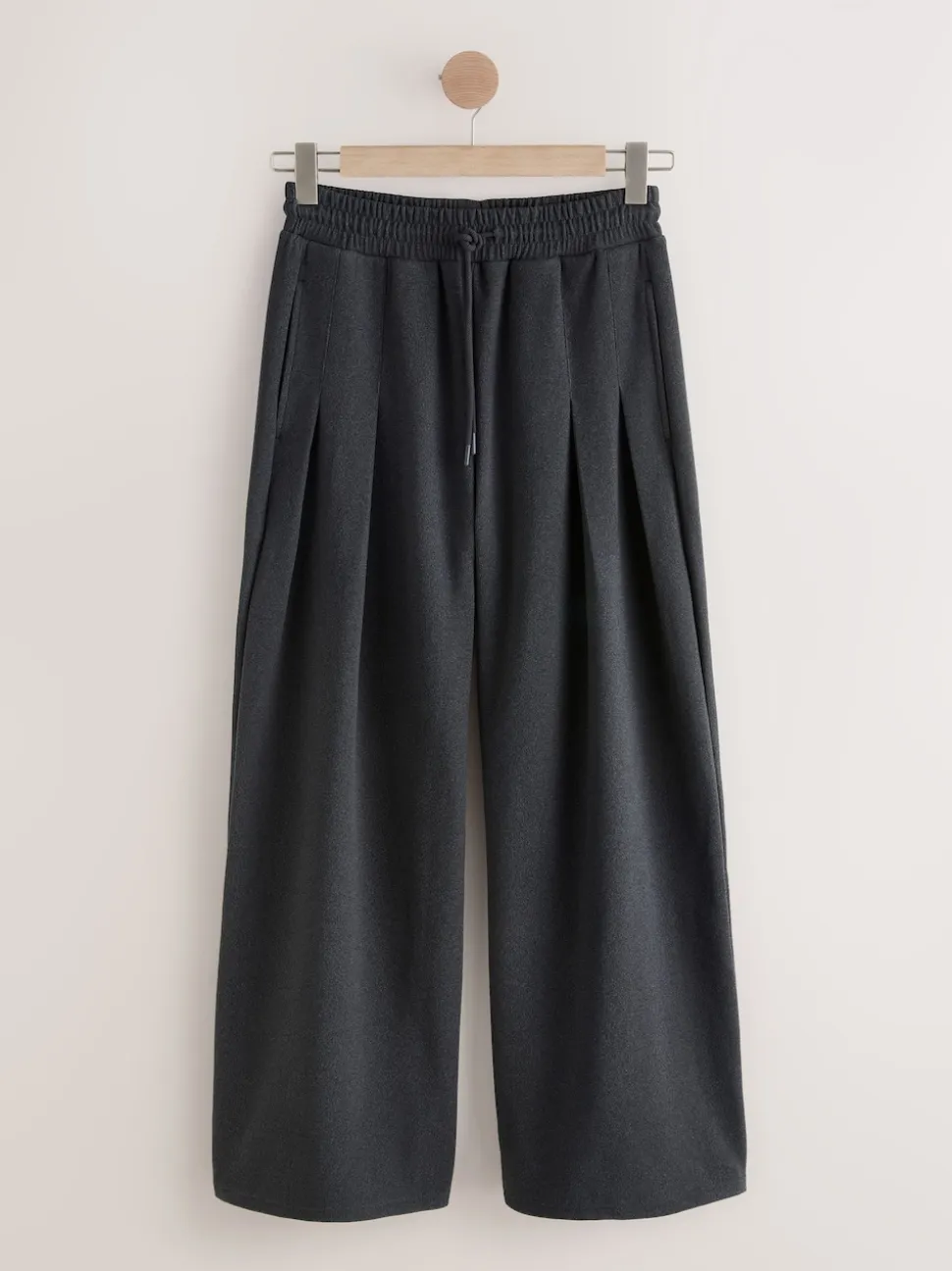 Grey N.Premium Wide Leg Joggers