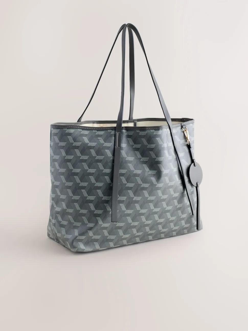 Grey Printed Shoulder Bag