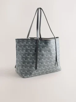 Grey Printed Shoulder Bag