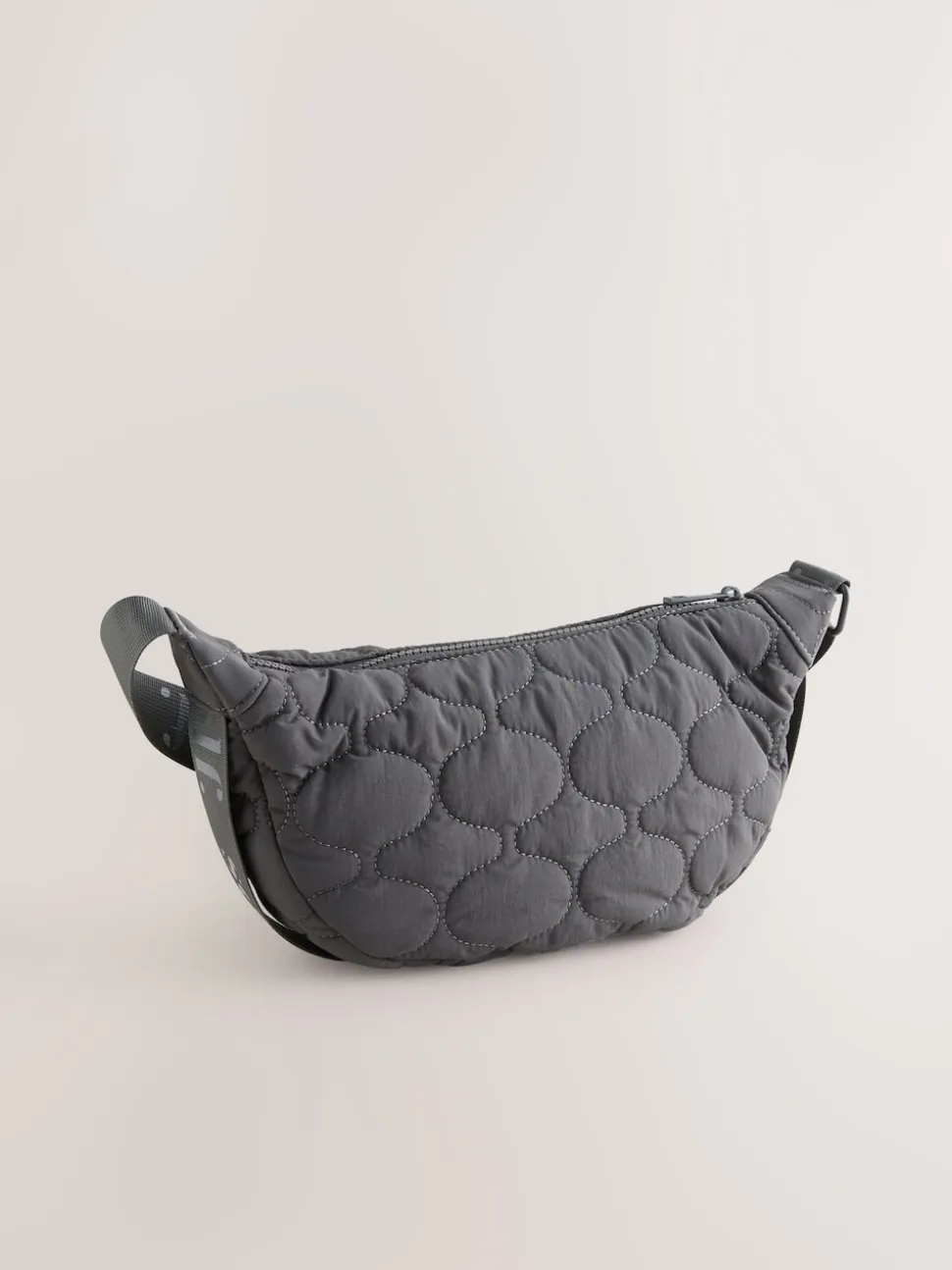 Grey Self. Nylon Sling Bag