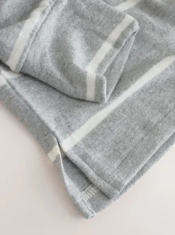 Grey Stripe Cosy Long Sleeve Pyjamas