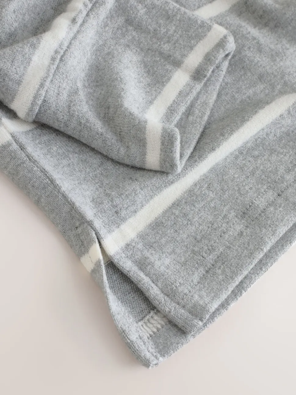 Grey Stripe Cosy Long Sleeve Pyjamas