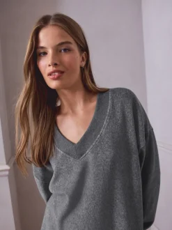 Grey STUDIO Fleece Tunic & Joggers Set