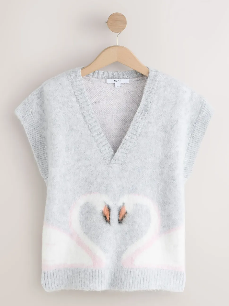 Grey Swan Scene Knitted Tank