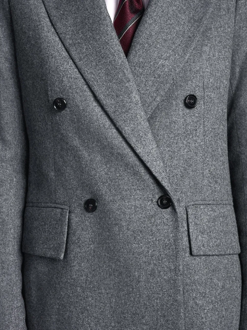 Grey Tabitha Simmons X Next Wool Blend Double Breasted Blazer