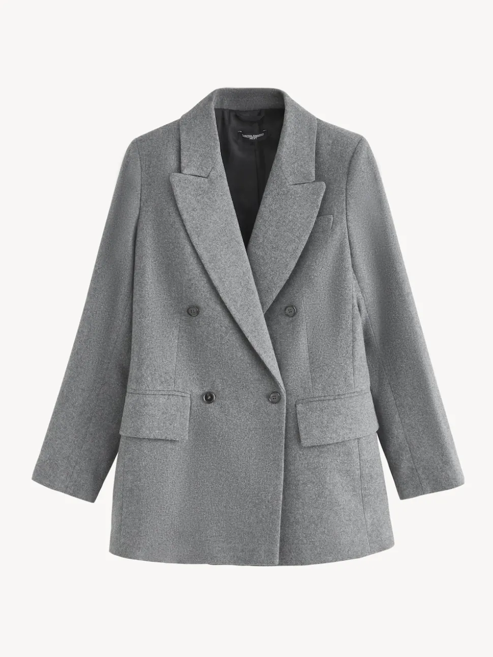 Grey Tabitha Simmons X Next Wool Blend Double Breasted Blazer