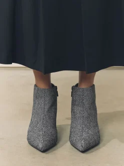 Grey Tweed Forever Comfort® Kitten Heel Ankle Boots