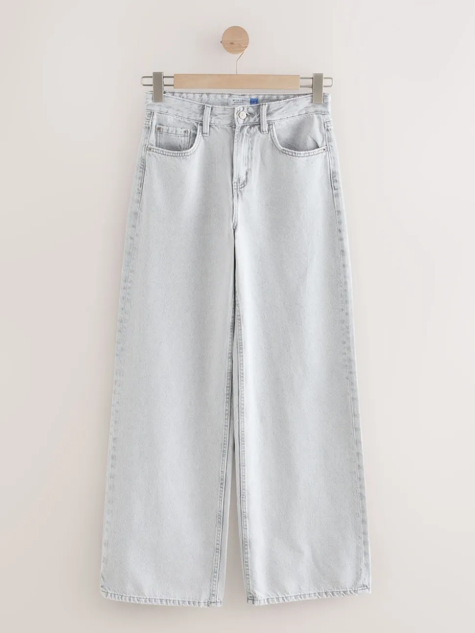 Grey Wide Leg Jeans