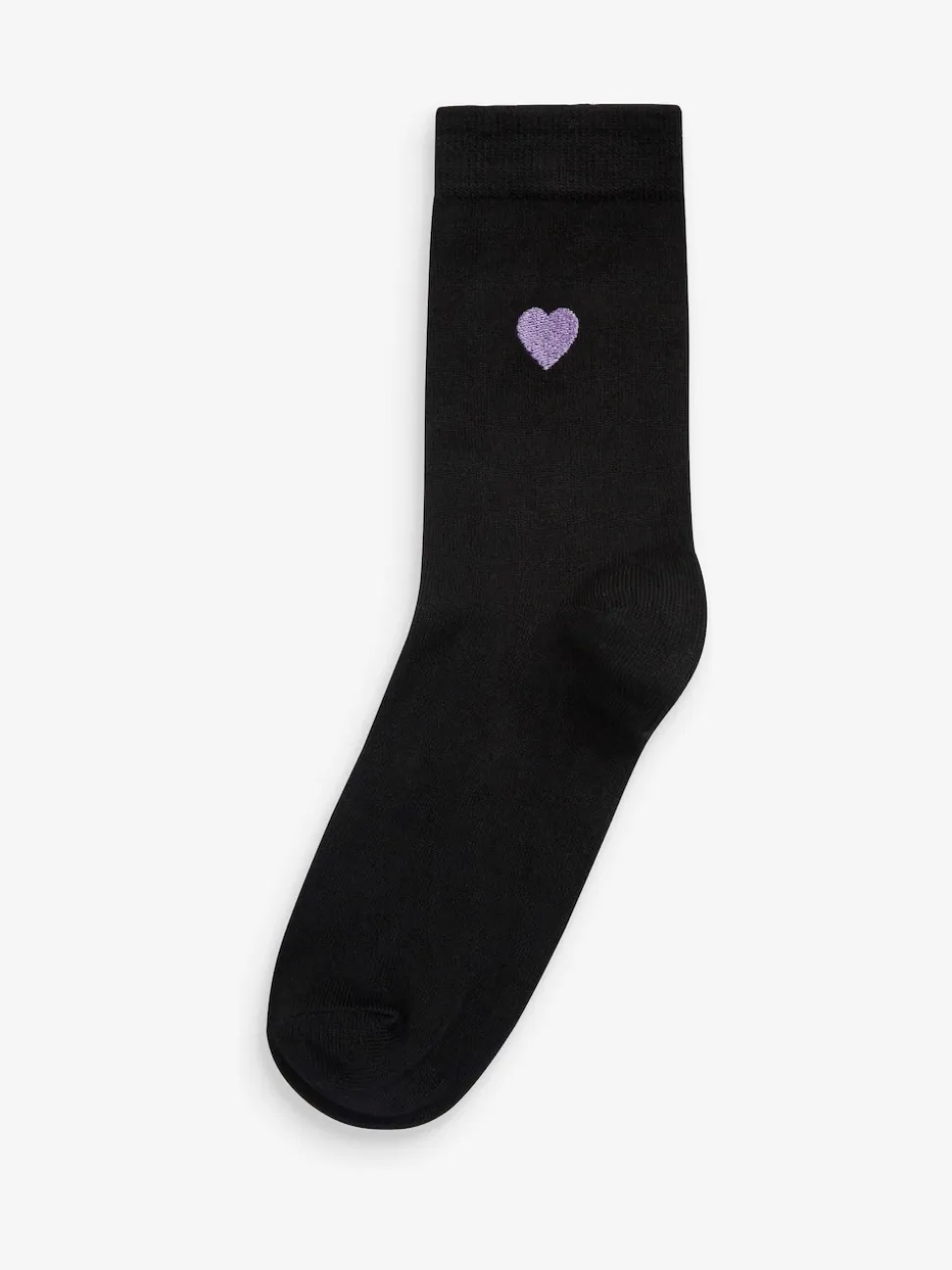 Heart Embroidered Motif Ankle Socks 5 Pack