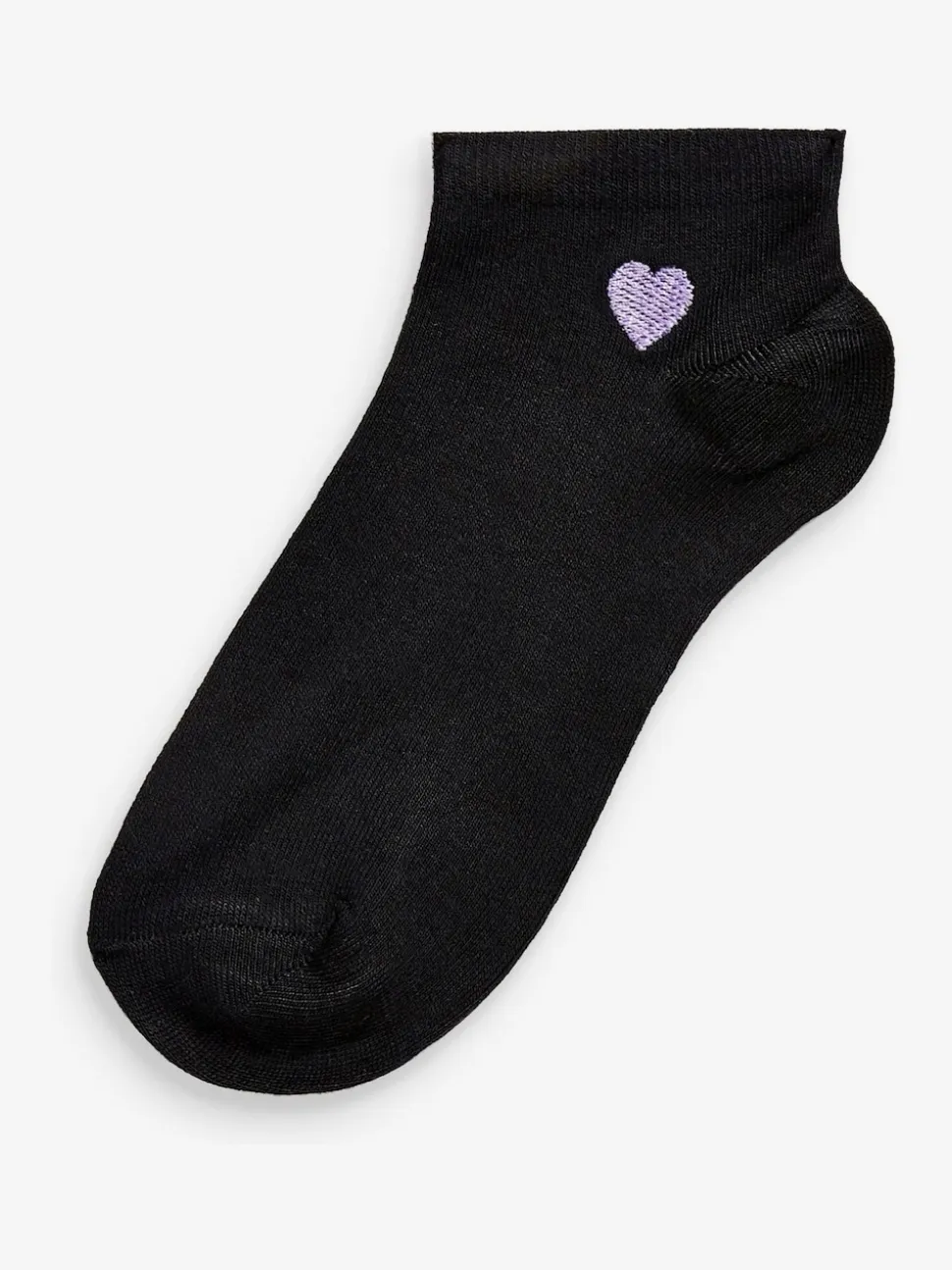 Heart Motif Trainer Socks 5 Pack
