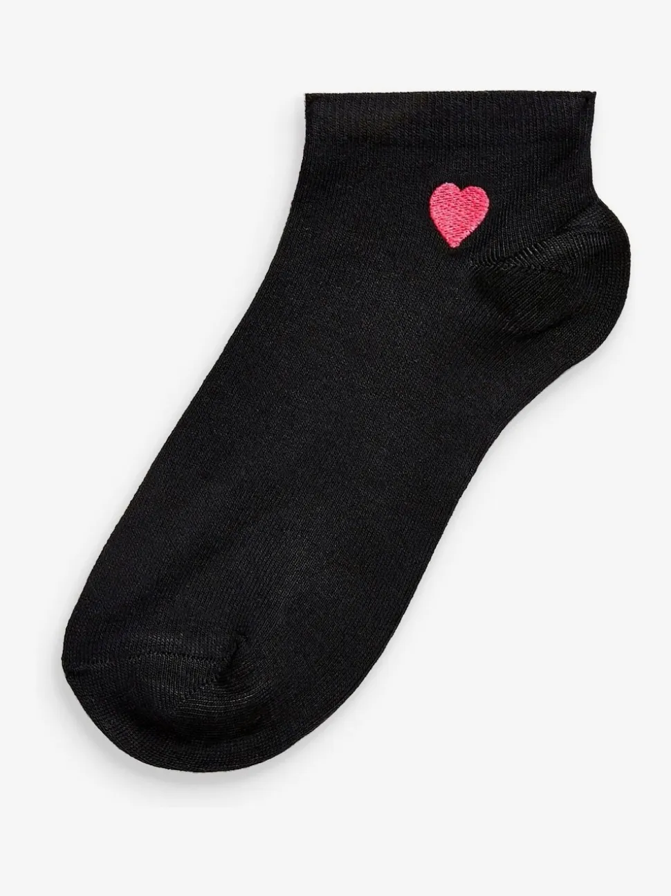 Heart Motif Trainer Socks 5 Pack