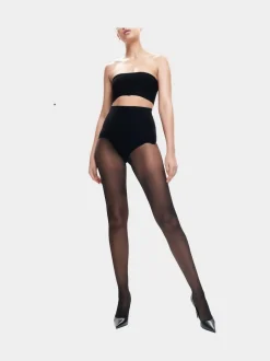 Heist 15 Denier Sheer Black Tights