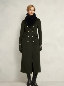Hobbs Black Christie Fur Scarf