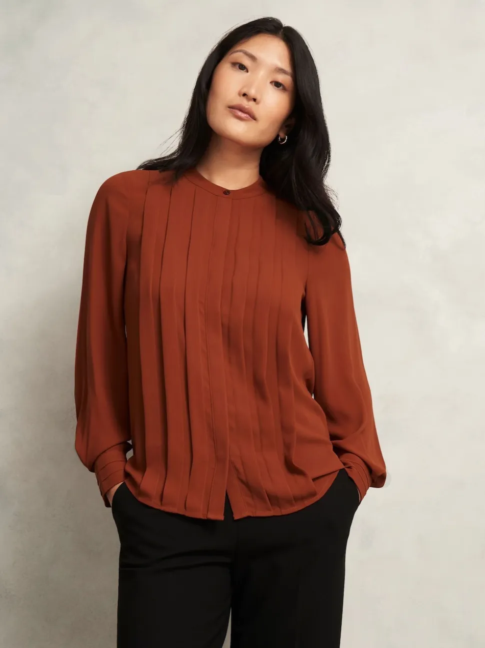 Hobbs Orange Arizona Blouse