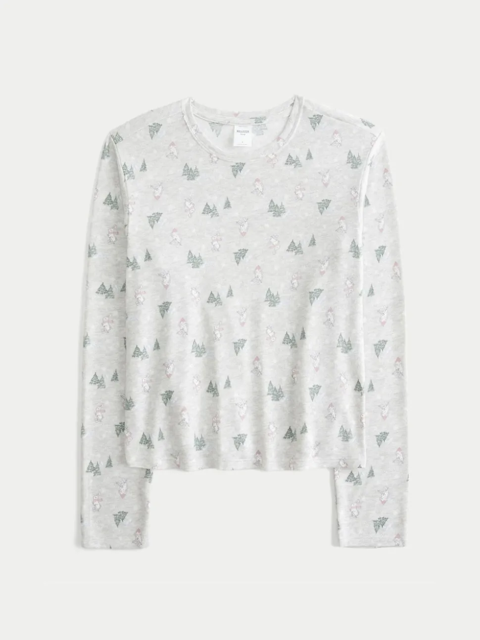 Hollister Cozy Long Sleeve White Pyjama Top