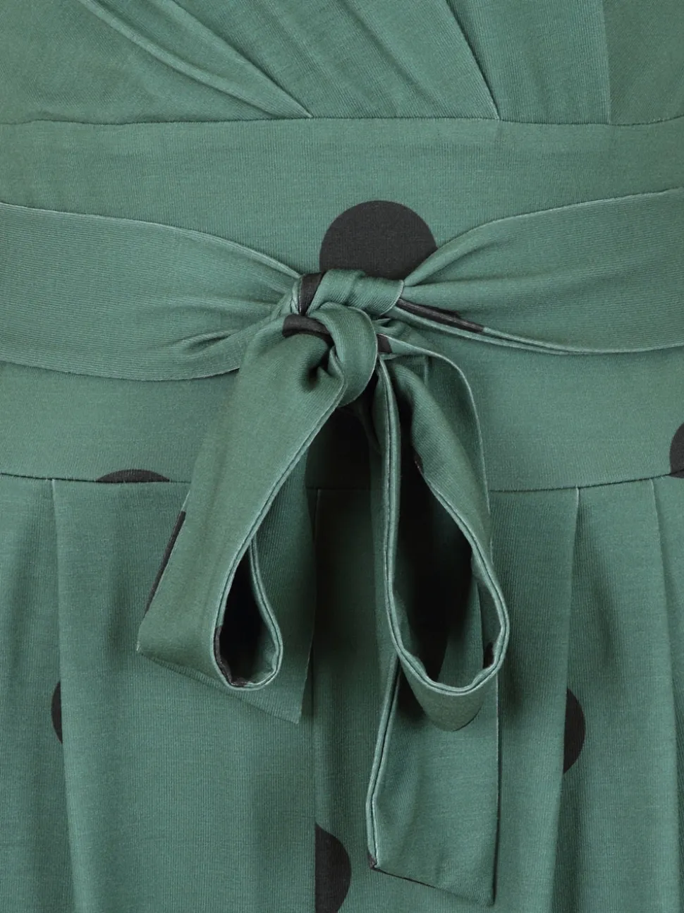 Hot Squash Green Jersey Wide Leg Jumpsuit
