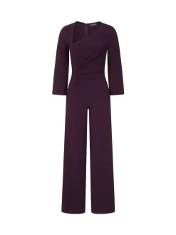 Hot Squash Ruched Jumpsuit with Sleeves