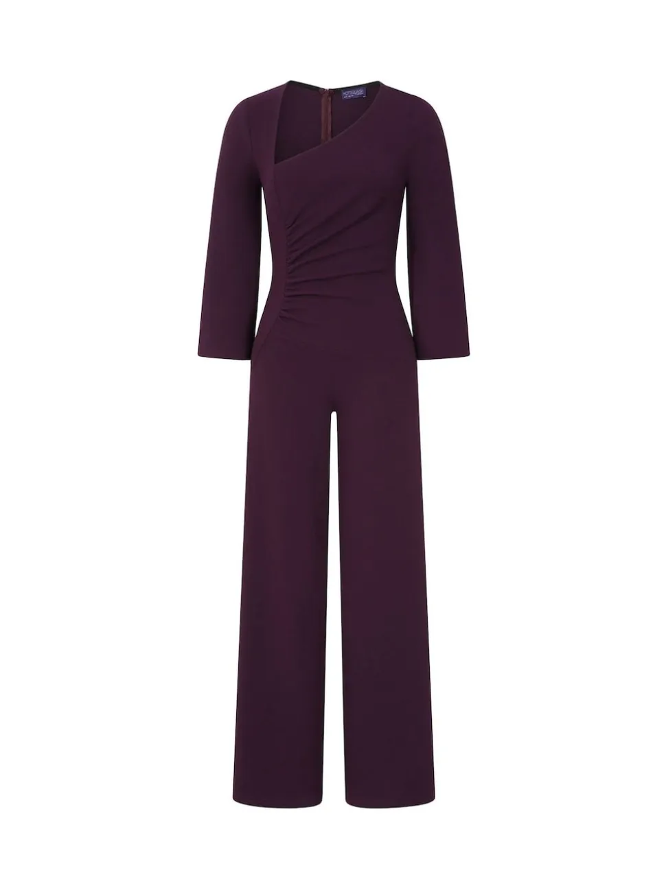 Hot Squash Ruched Jumpsuit with Sleeves