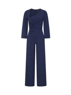 Hot Squash Ruched Jumpsuit with Sleeves