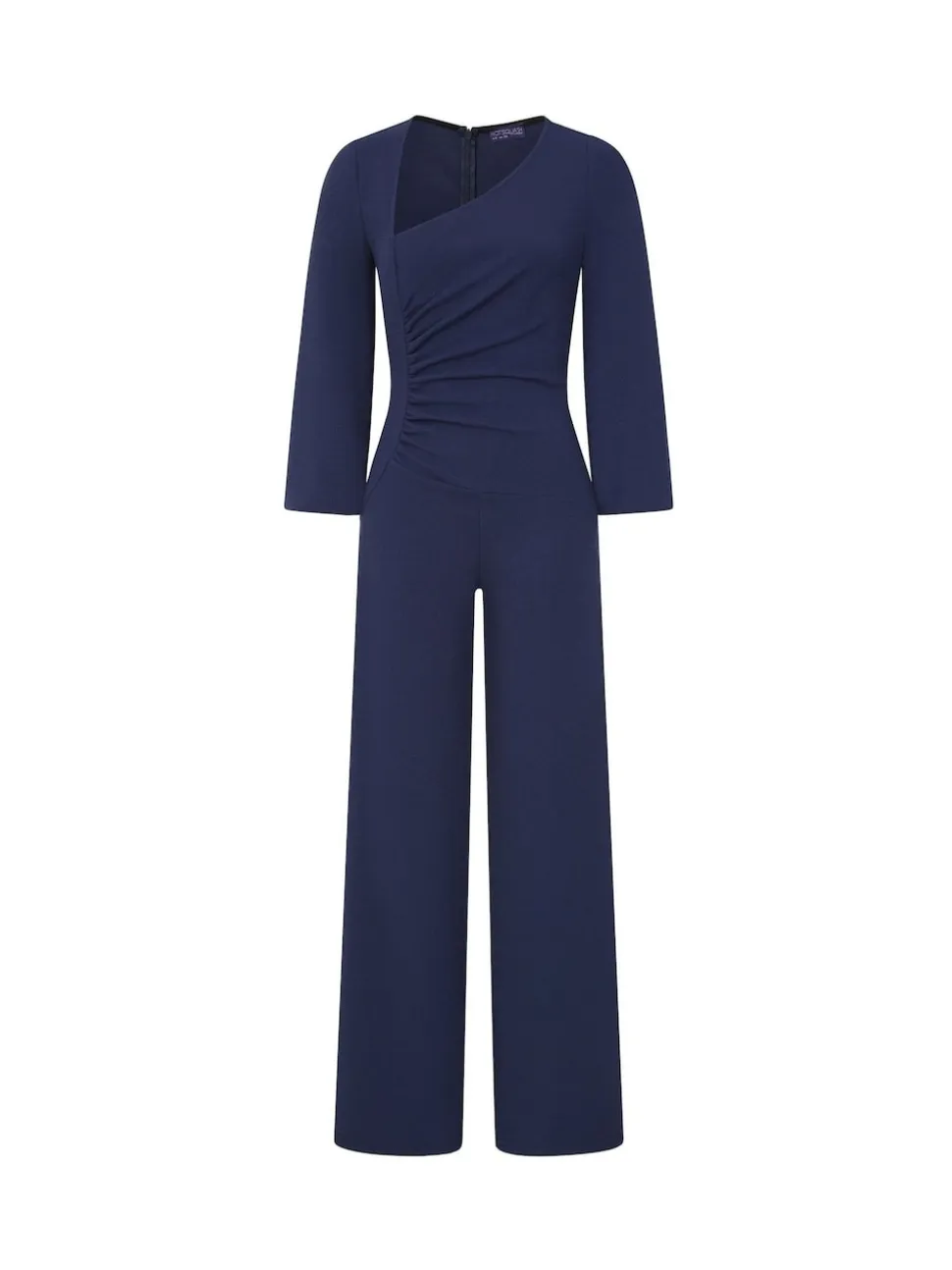 Hot Squash Ruched Jumpsuit with Sleeves