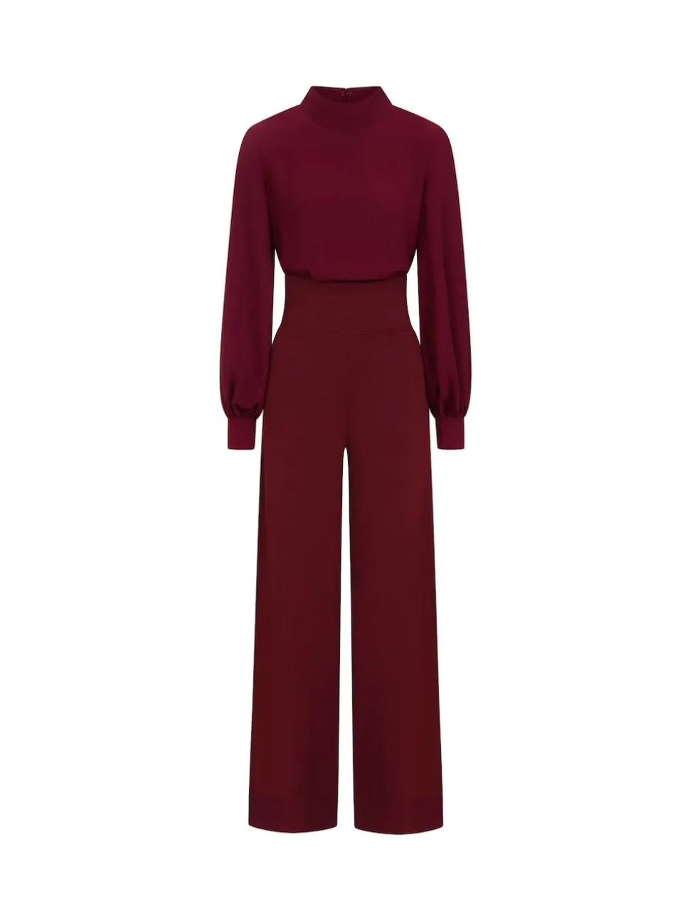 Hot Squash Wide Leg Jumpsuit with Blouson Sleeve
