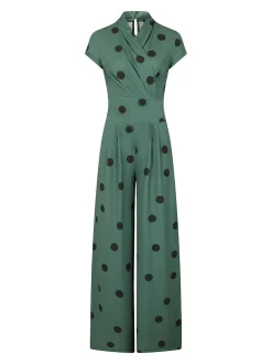 HotSquash Green Jersey Wide Leg Jumpsuit