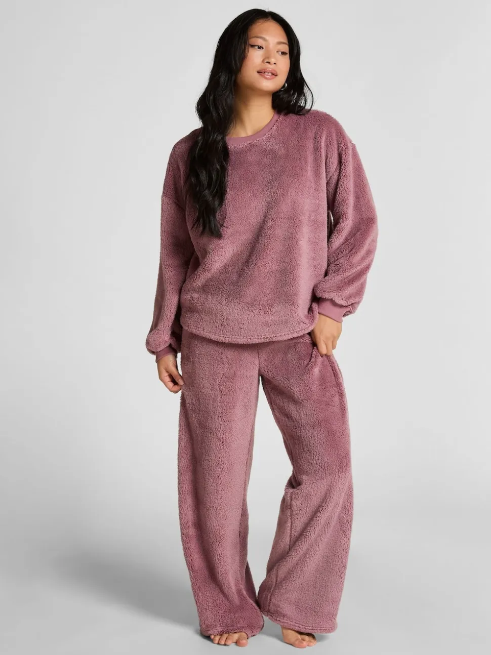 Hunkemoller Cosy Fleece Two Piece Pyjama Set