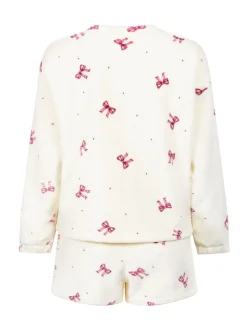 Hunkemoller Flannel Fleece White Pyjamas Set