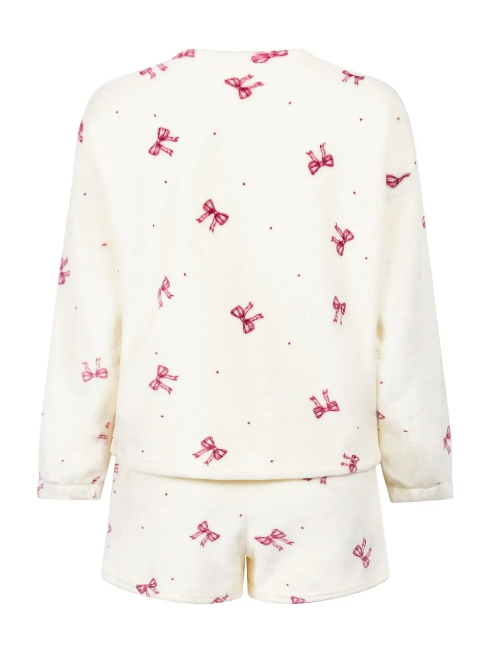 Hunkemoller Flannel Fleece White Pyjamas Set