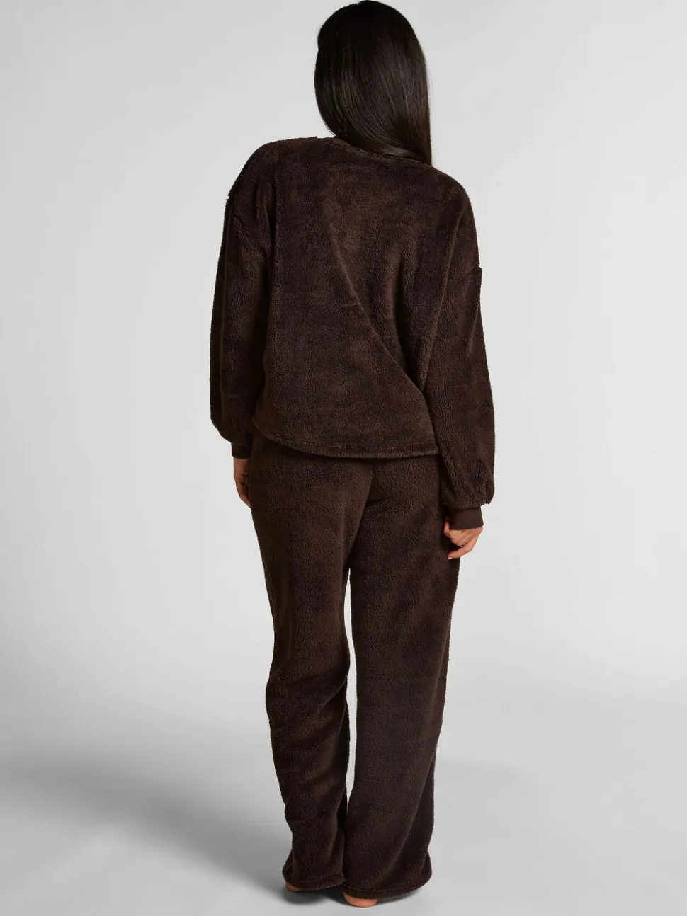 Hunkemoller Longsleeved Fluffy Brown Fleece
