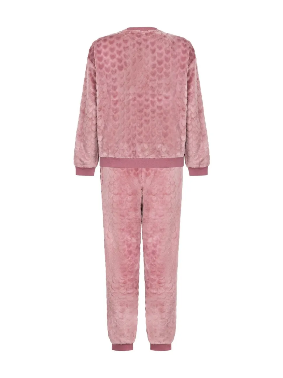 Hunkemoller Purple Fleece Heart Pyjamas Set