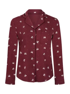 Hunkemoller Red Essential Jersey Long-Sleeved Jacket