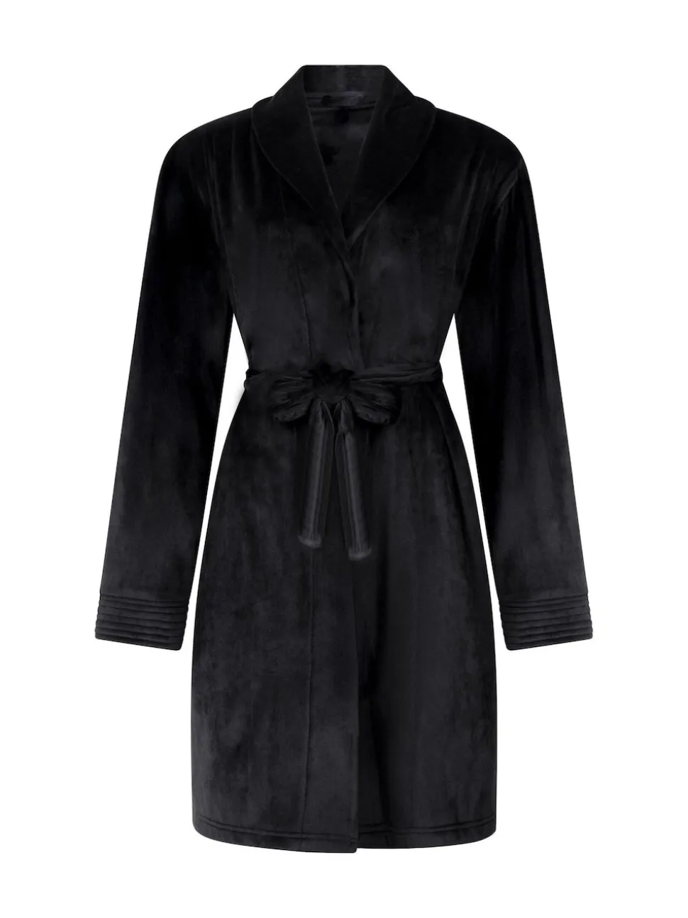 Hunkemoller Velours short Black Bath Robe