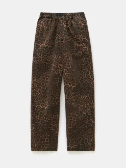Hush Animal Print Jack Barrel Leg Pull On Trousers