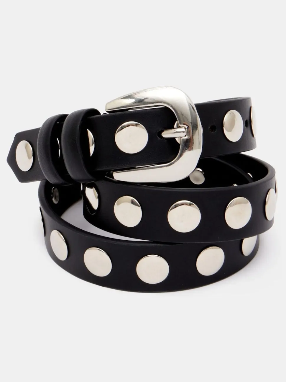 Hush Black Seren Studded Leather Belt