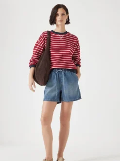 Hush Blue Betty Pull On Denim Shorts