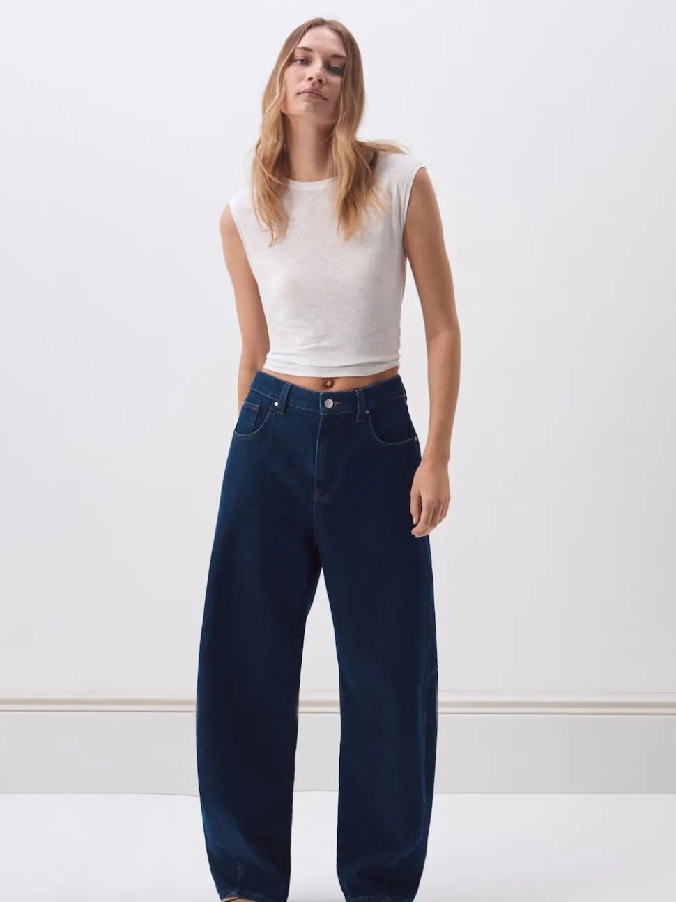 Hush Blue Bree Barrel Leg Jeans
