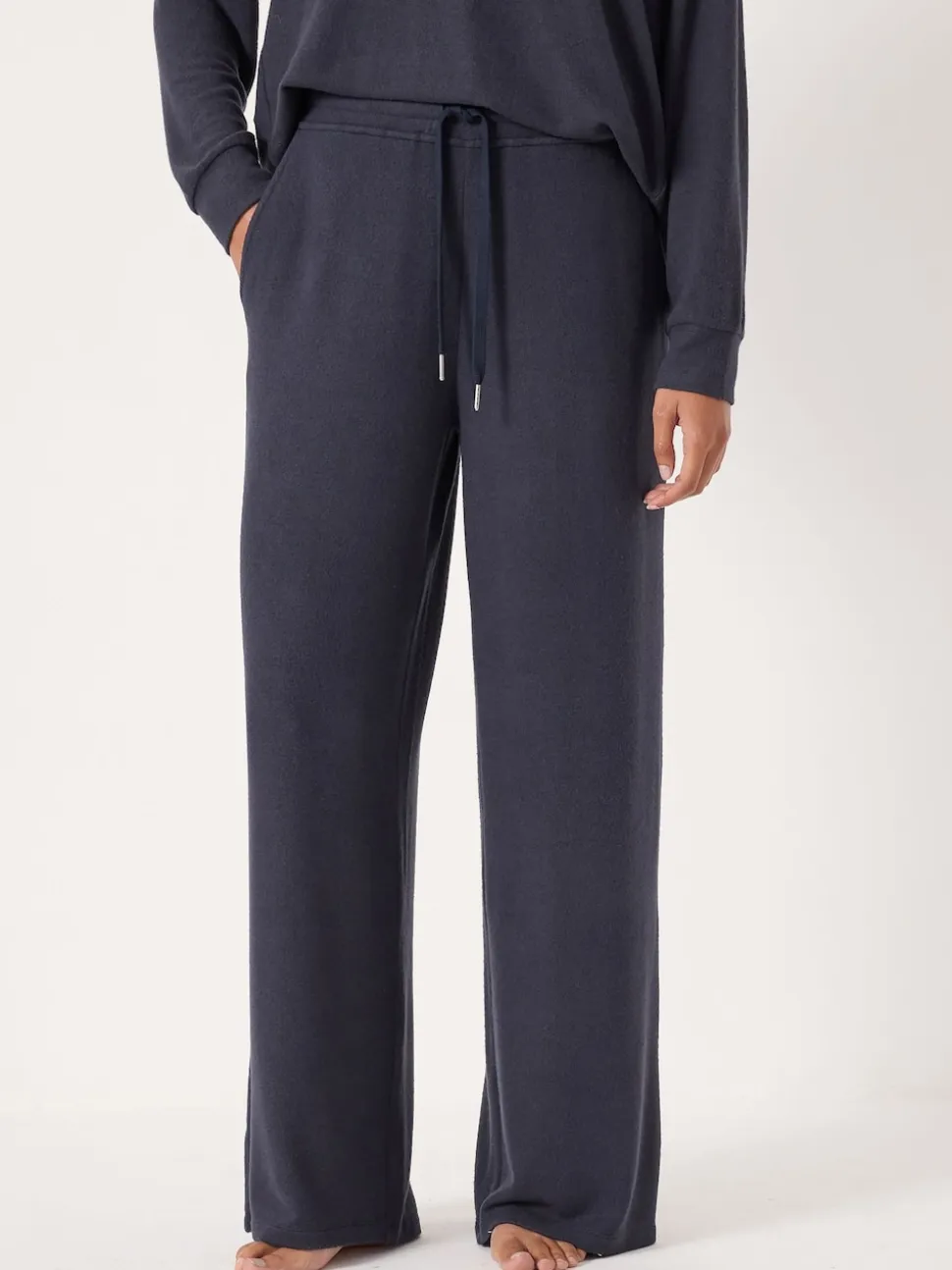 Hush Blue Elle Supersoft Wide Leg Joggers