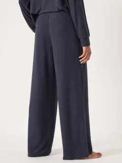 Hush Blue Elle Supersoft Wide Leg Joggers
