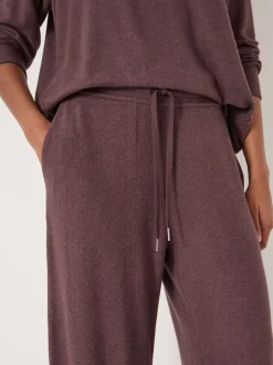 Hush Brown Elle Supersoft Wide Leg Joggers