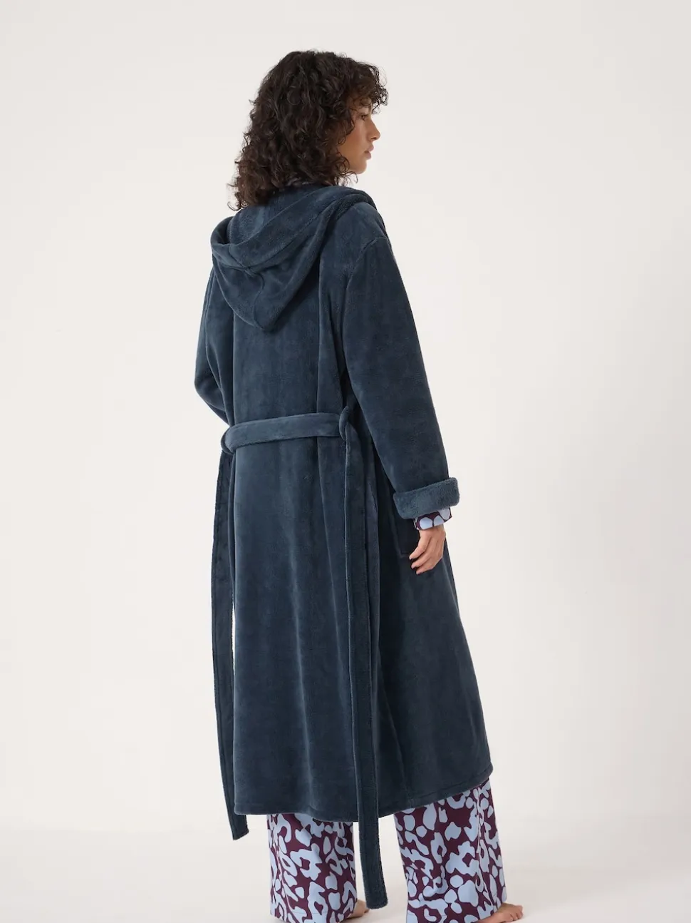 Hush Green Fluffy Hooded Dressing Gown