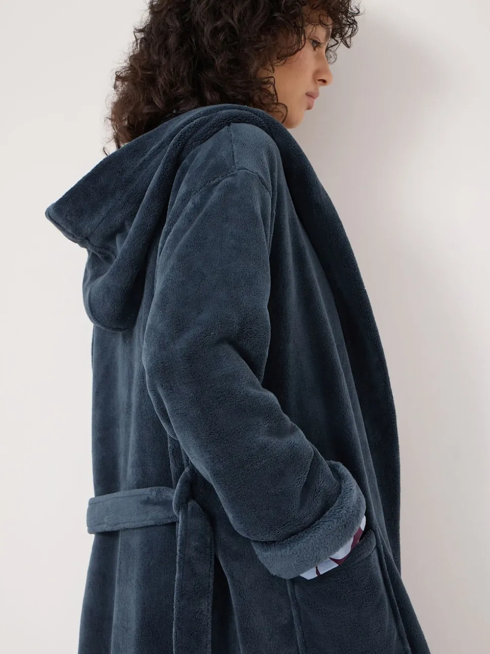 Hush Green Fluffy Hooded Dressing Gown