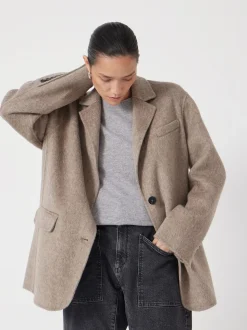 Hush Natural Pure Wool Double Faced Blazer
