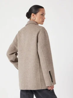 Hush Natural Pure Wool Double Faced Blazer