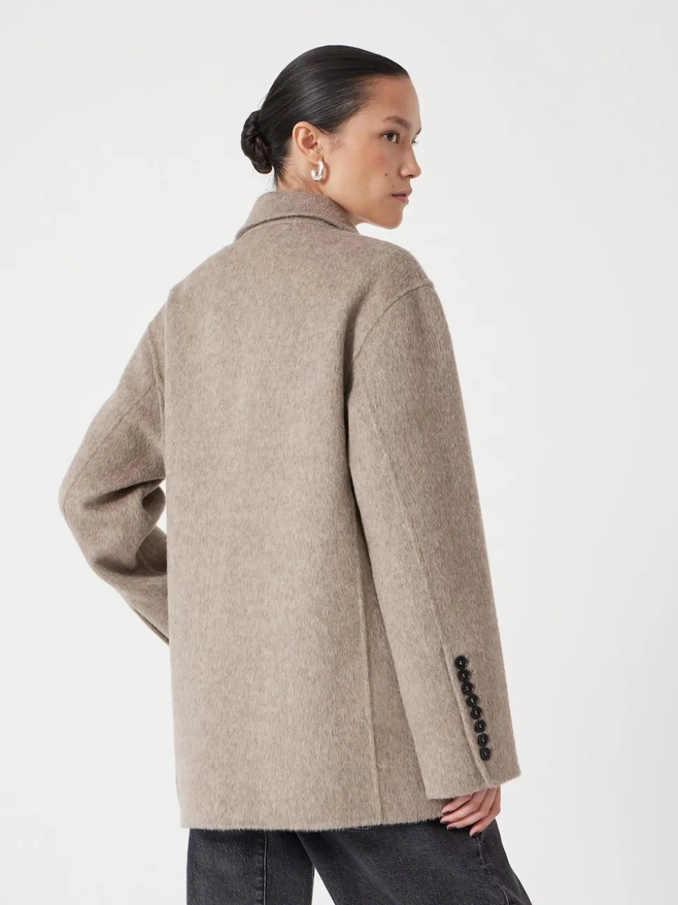 Hush Natural Pure Wool Double Faced Blazer